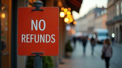 Refuse to issue a refund
